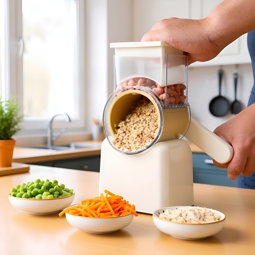 가정용 수동식 회전형 야채 절단기