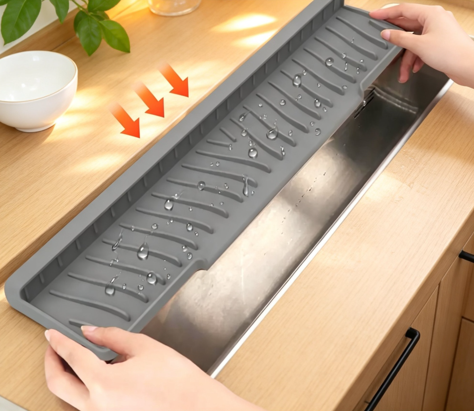 Langlebige Ablaufmatte aus Silikon für Pools