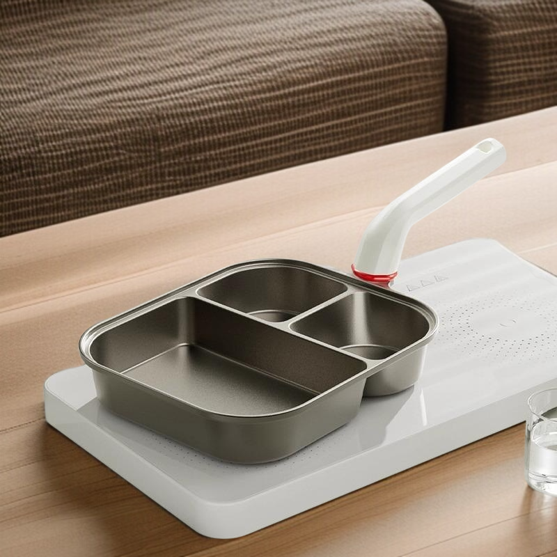 Titanium 3-in-1 Antihaft-Bratpfanne, dick und tief, für Eier und Hamburger