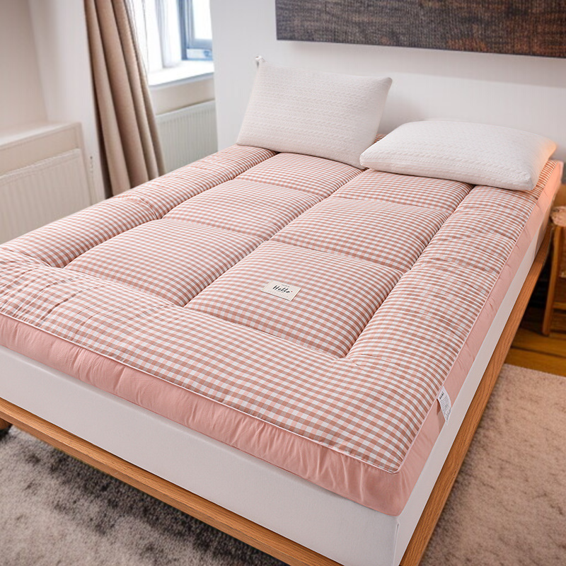 기숙사 학생 매트리스 두꺼운 진드기 방지 매트리스 이불 보호대 피부 친화 벨벳 학생 기숙사 요 접이식 침대 쿠션