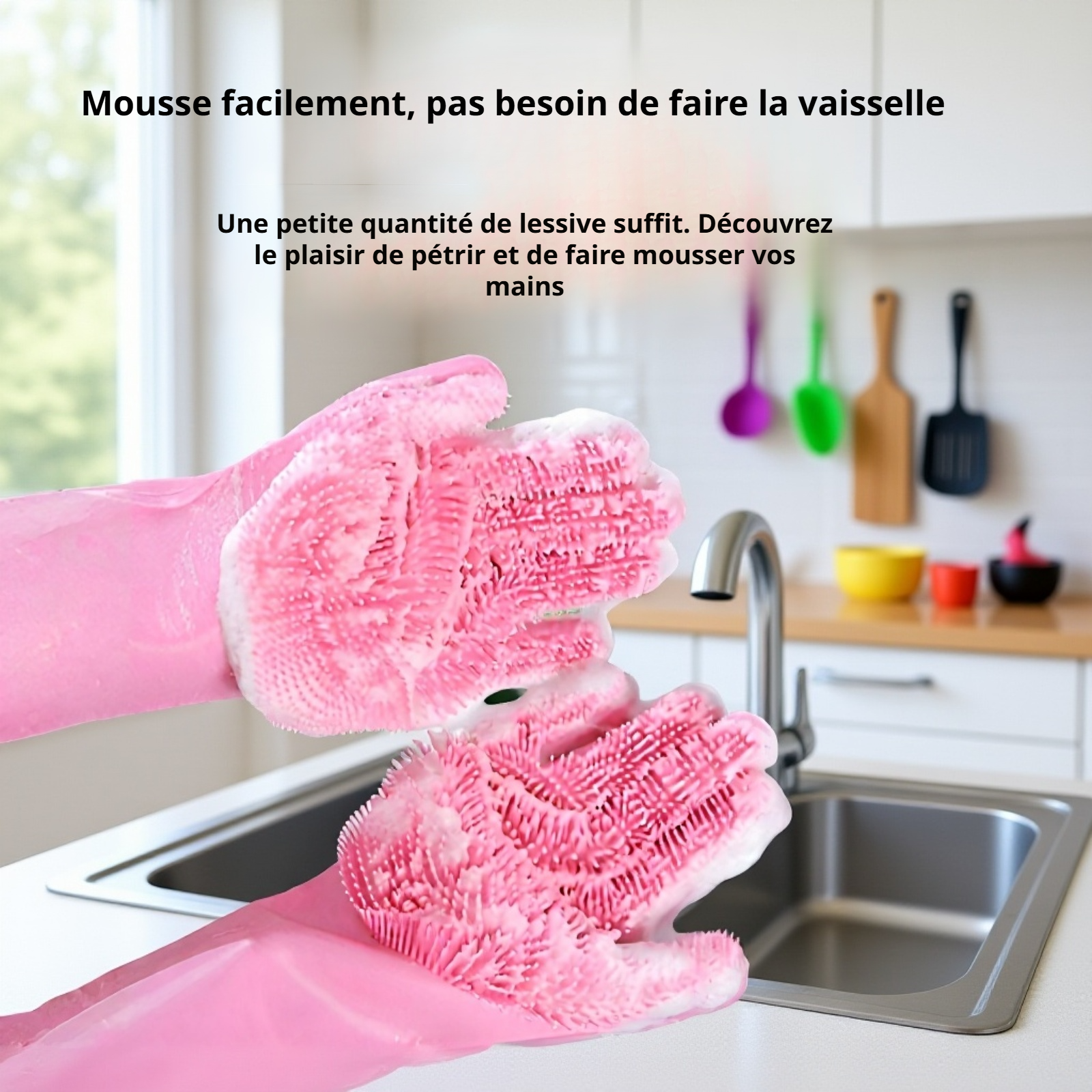 Protection des mains avec gants en silicone