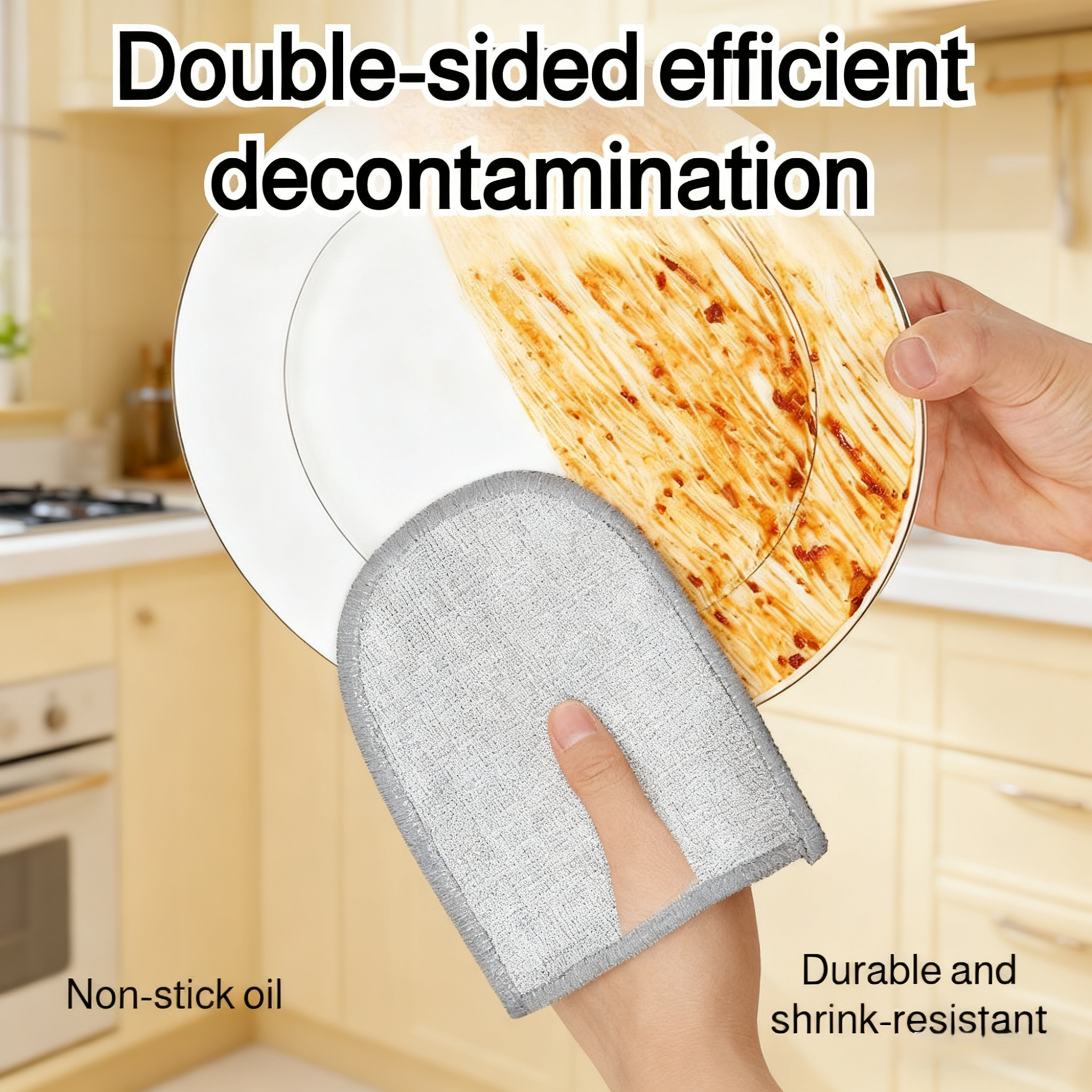 Eco-friendly oil-resistant cleaning glove for daily use