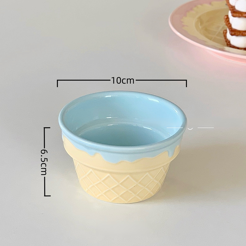 Cute Ice Cream Ceramic Dinnerware Set