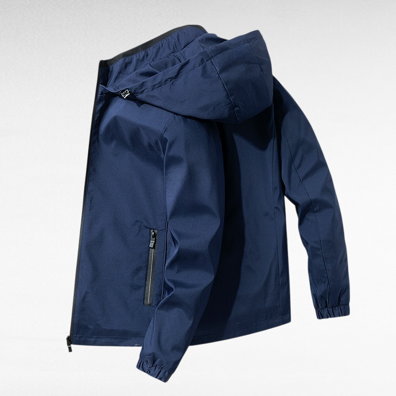 معطف هودي رجالي ربيعي خريفي، لون نقي، جاكيت بيسبول للطلاب، سترة كاجوال للرجال