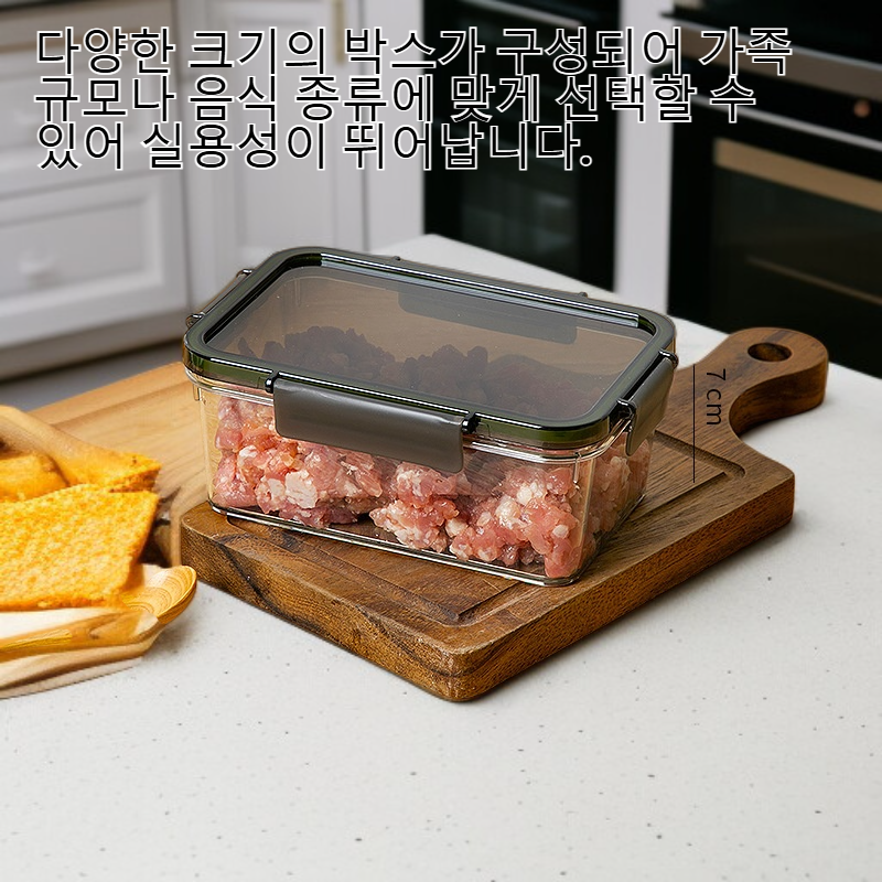 주방용 소금 절임 음식 저장 박스