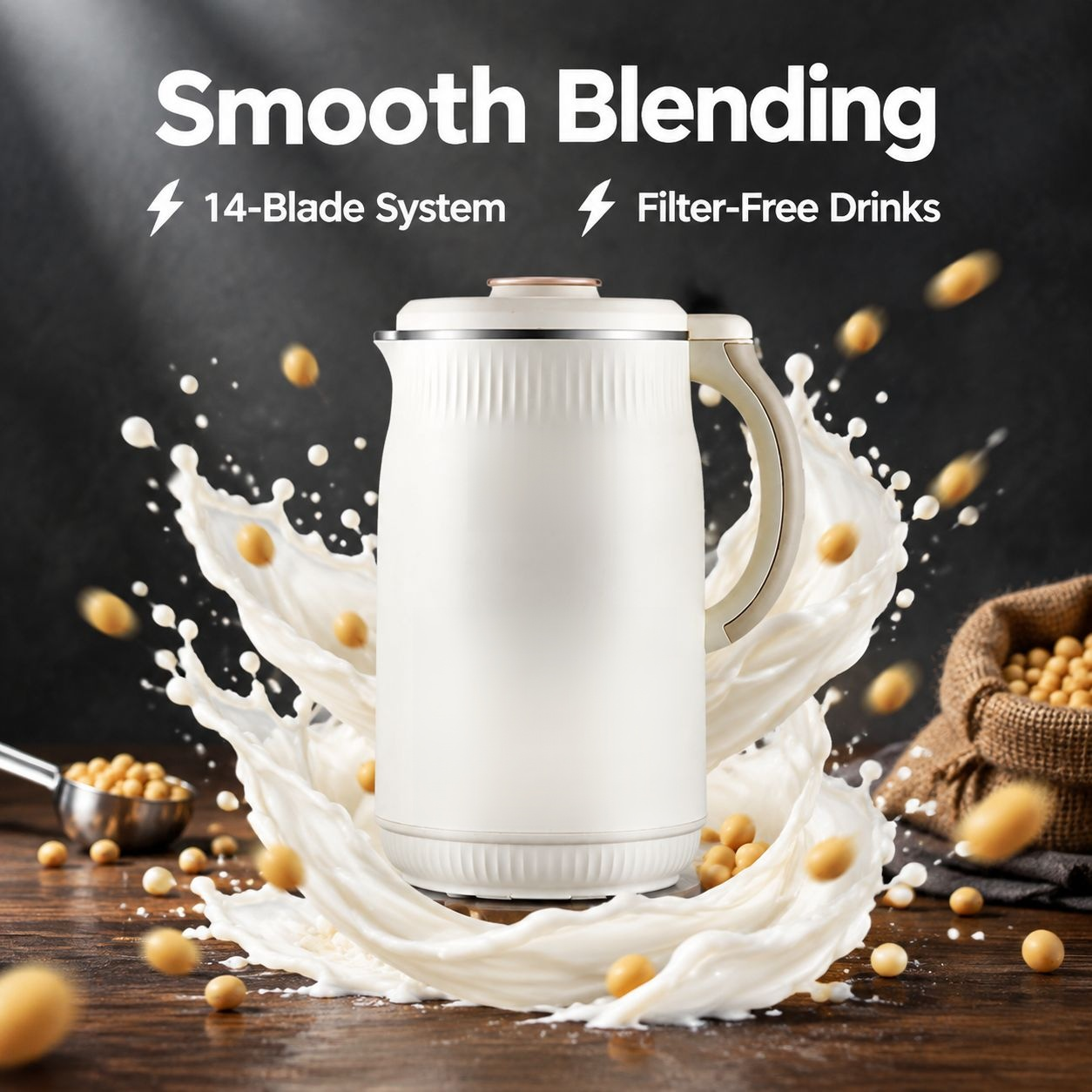 One-Touch No-Boil Soymilk Blender