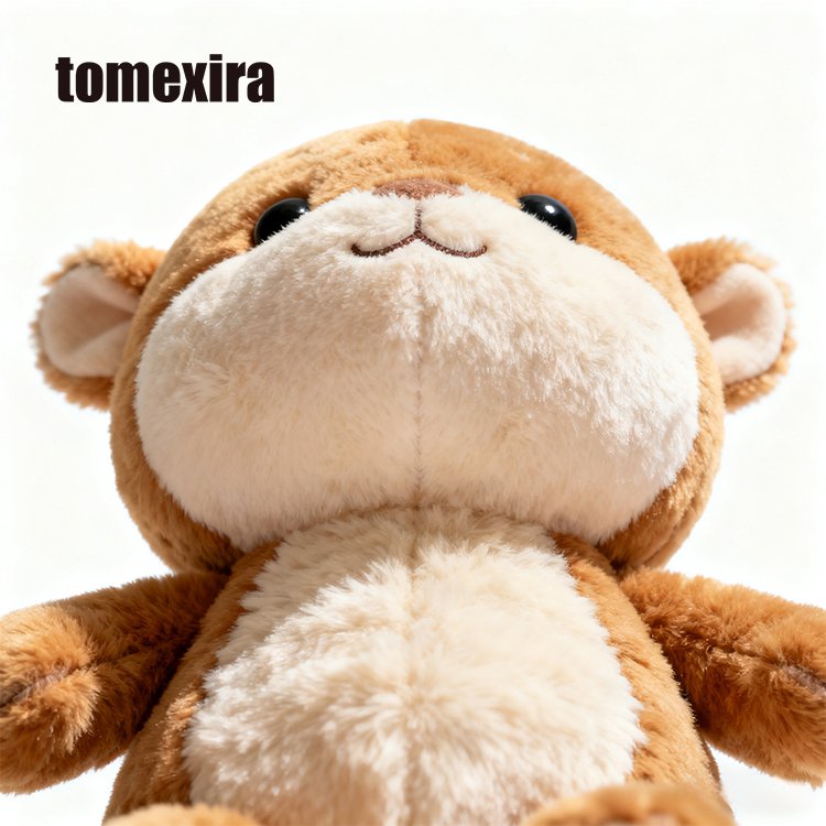 Roztomilá plyšová panenka medvídek detail