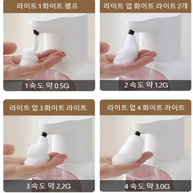 스마트센싱 거품손세정제기 전동비누액기 벽걸이 자동세탁기