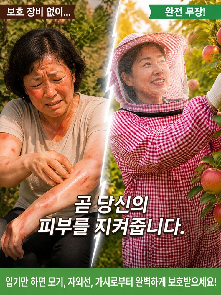 해충과 자외선, 상처까지 철벽 방어하는 아웃도어 멀티 작업복