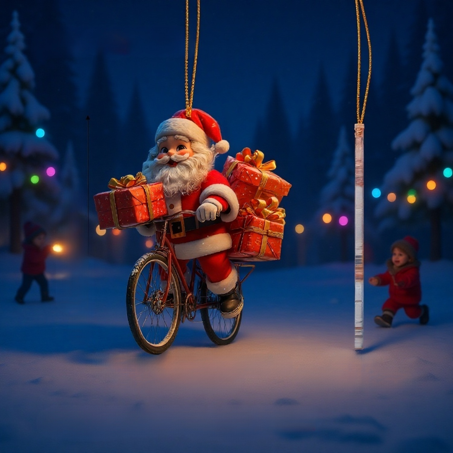 قلادة عيد الميلاد مع رمز الشجرة