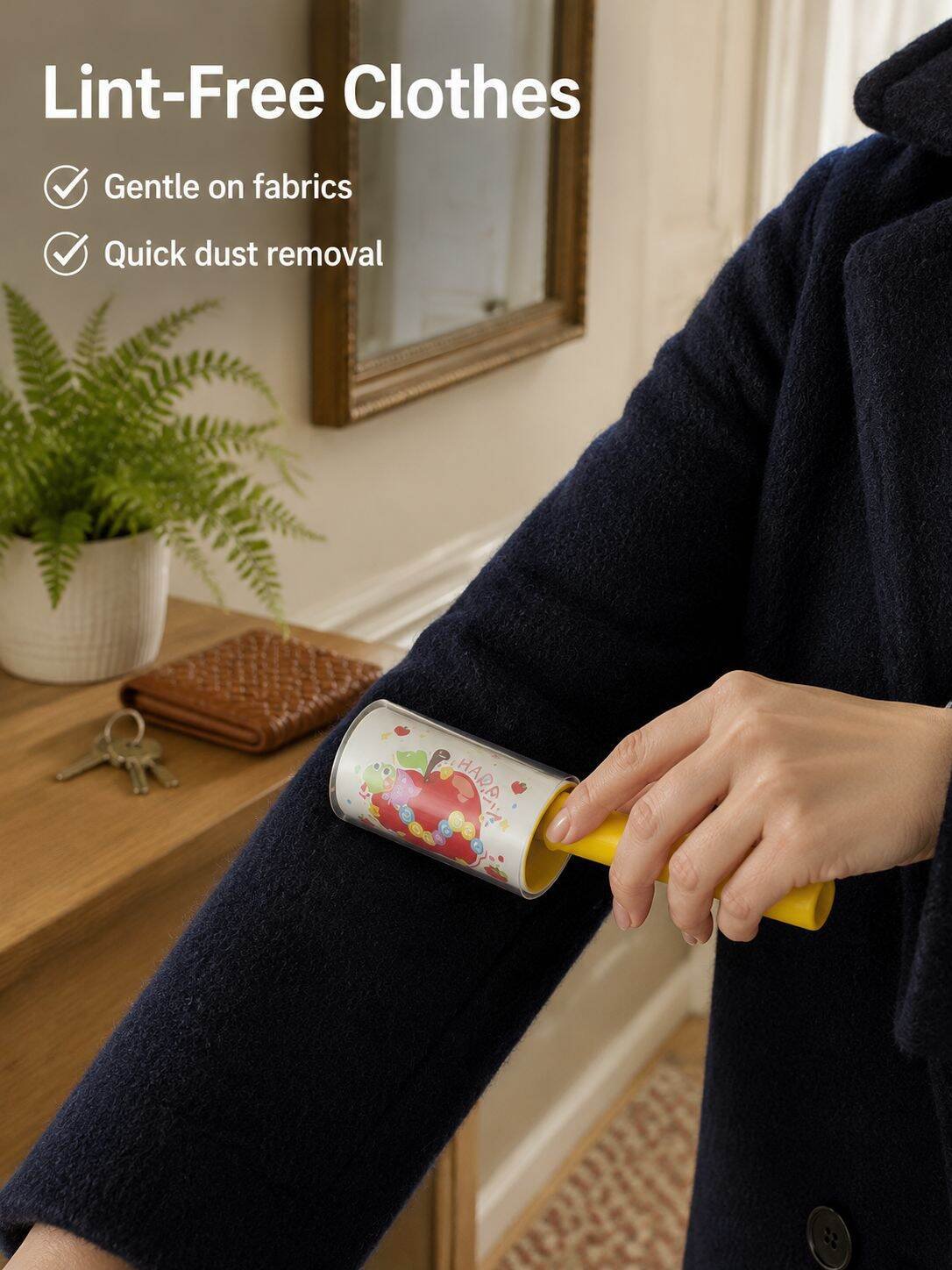 Pet Hair Removal Cartoon Sticky Roller for Home Cleaning