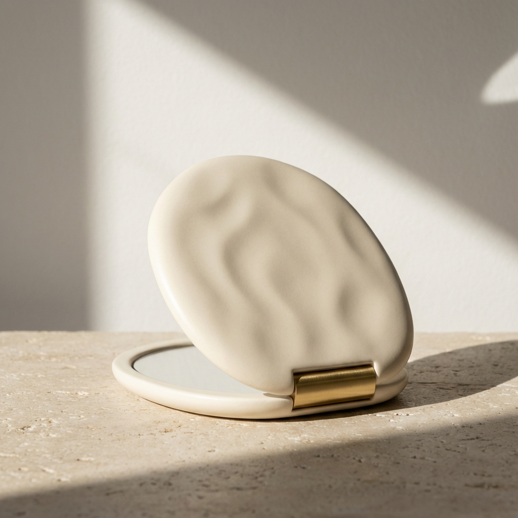 Oglindă de machiaj pliabilă portabilă