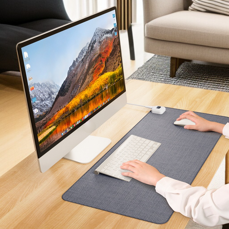  안전한 가열 마우스패드, 실내 사용 시 걱정 없는 초대형 마우스패드