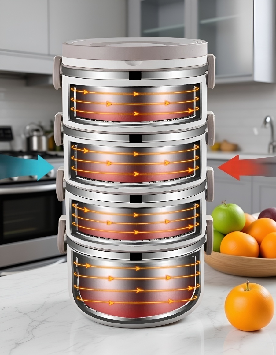 おかずを分けて収納できるランチボックス