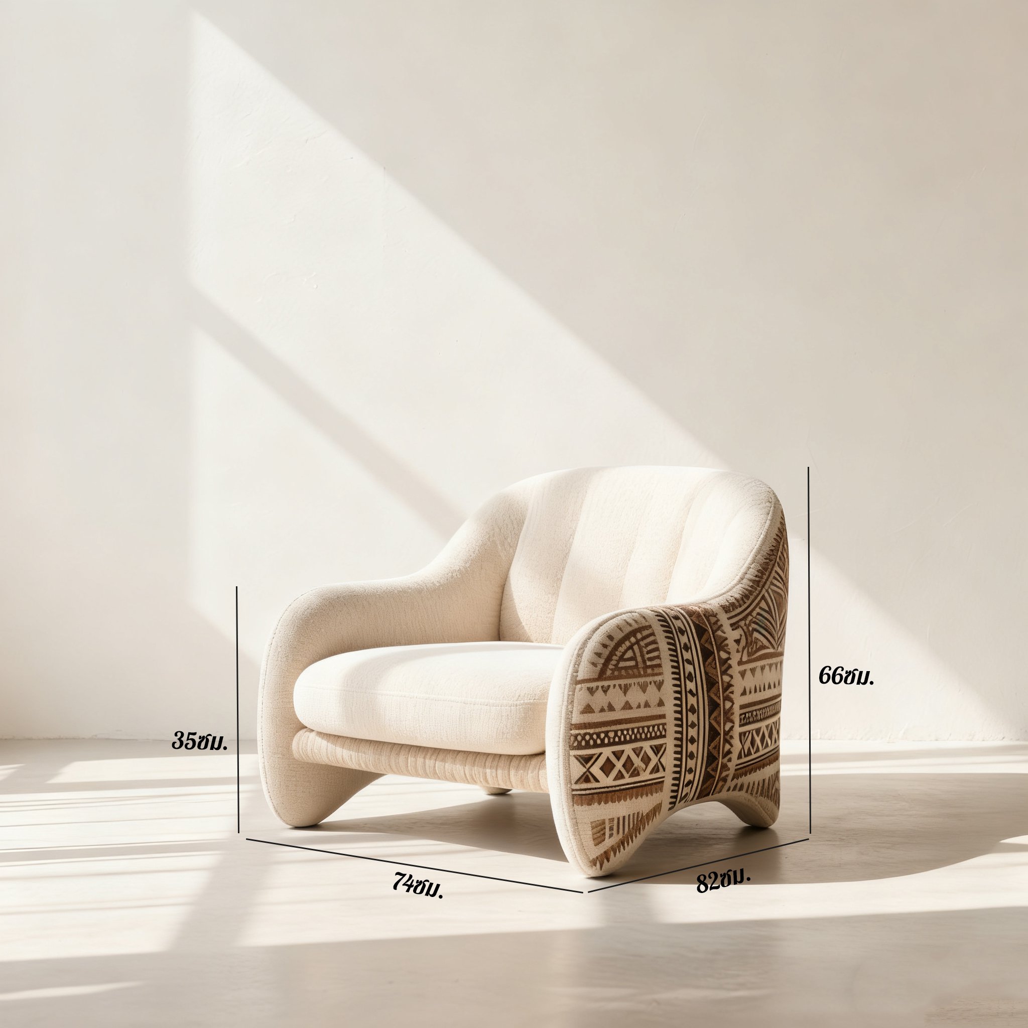 เก้าอี้โซฟาผ้านั่งสบาย เหมาะสำหรับห้องนั่งเล่น