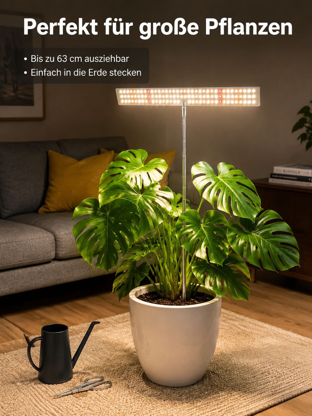 Optimale Lichtverteilung für Pflanzen durch Pflanzenlampe