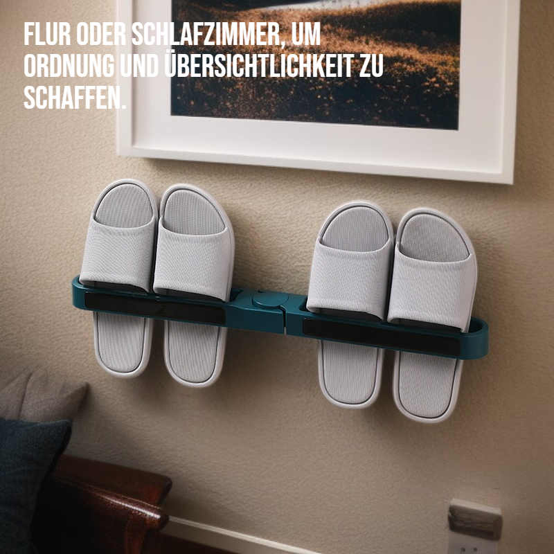 Platzsparender Schuhregal für Hausschuhe