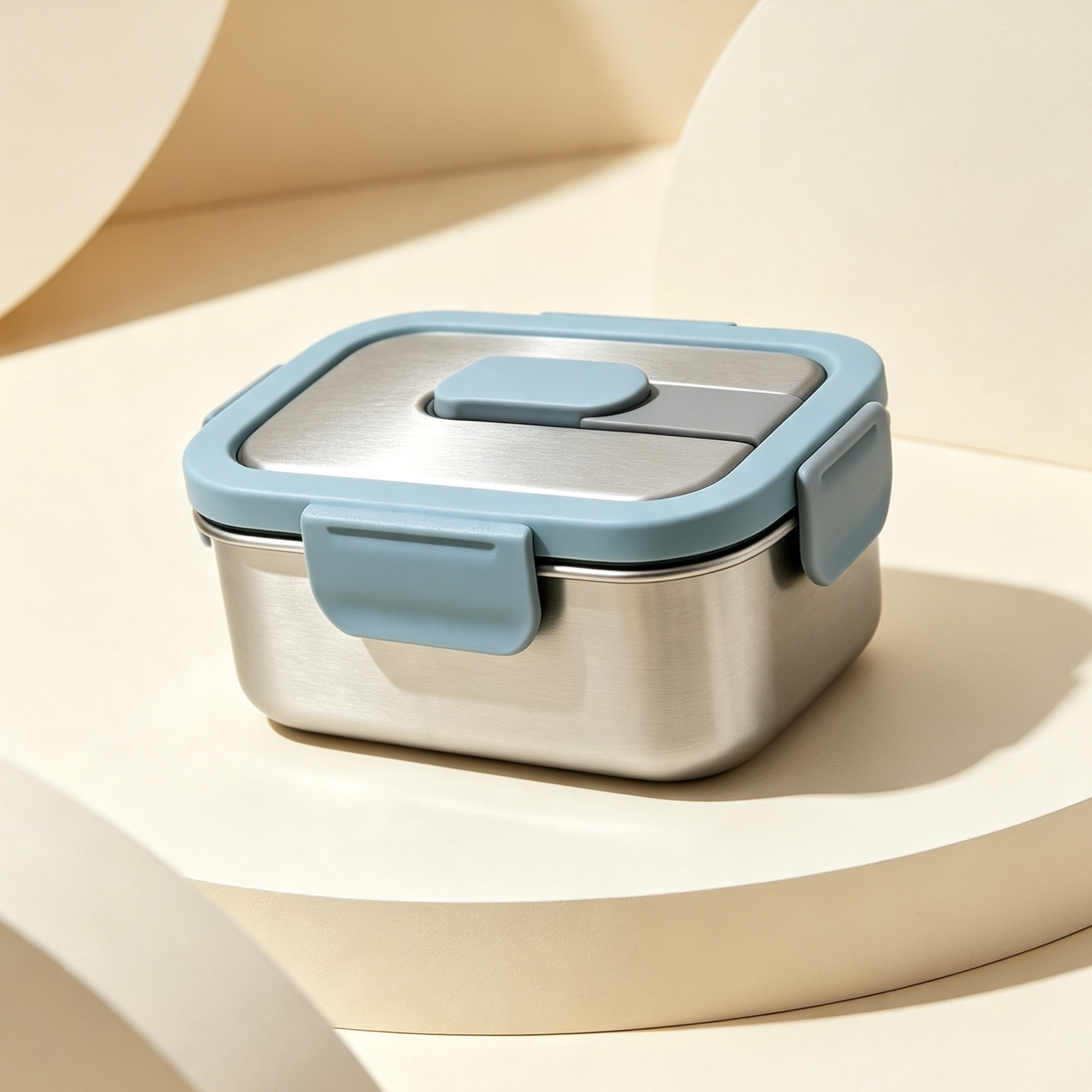 Stainless steel airtight lunch boxes (5 pieces)