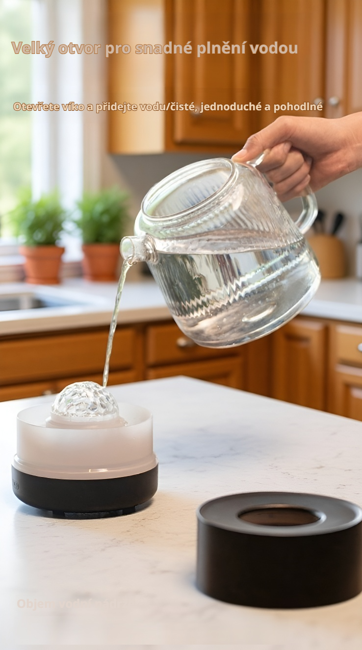 Snadné ovládání hvězdného aroma difuzéru s dálkovým ovladačem