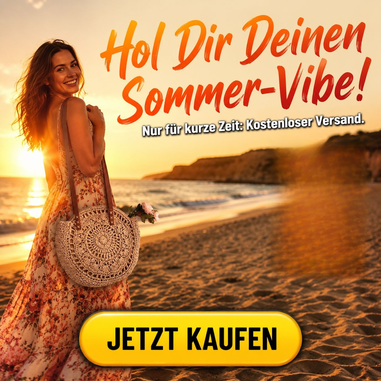 Große Freizeittasche für den Strand, gewebte Handtasche aus Papierseil