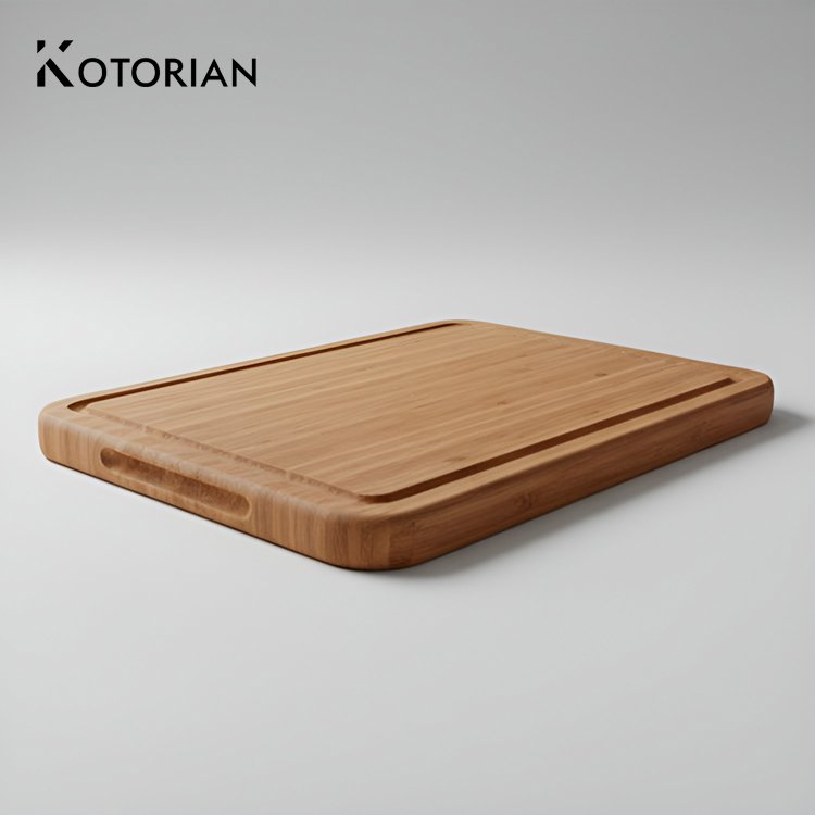 Detail povrchu masivního dřevěného prkénka