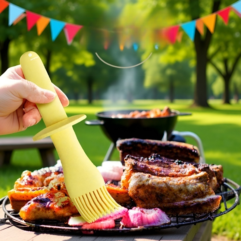 High-temperature integrated oil brush can