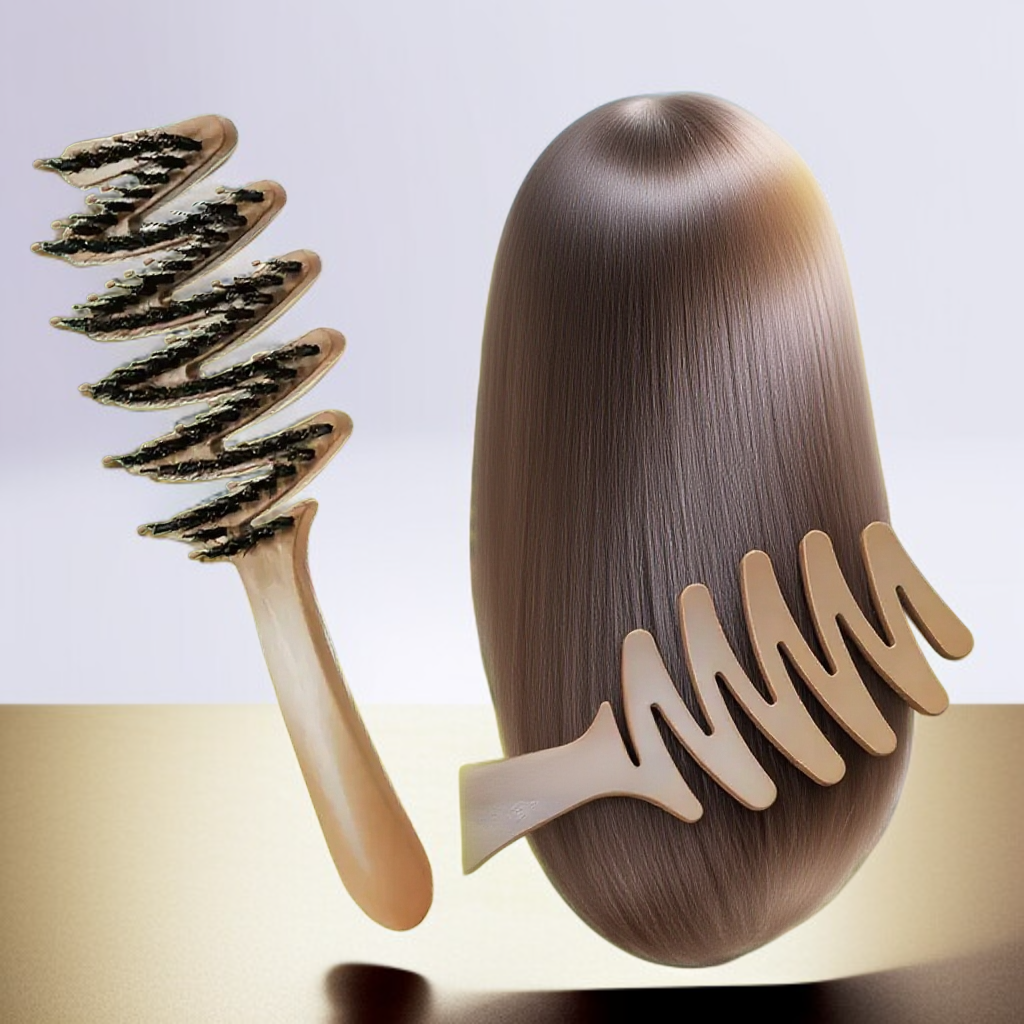 정전기 방지 돼지털 접이식 헤어케어 푹신한 빗