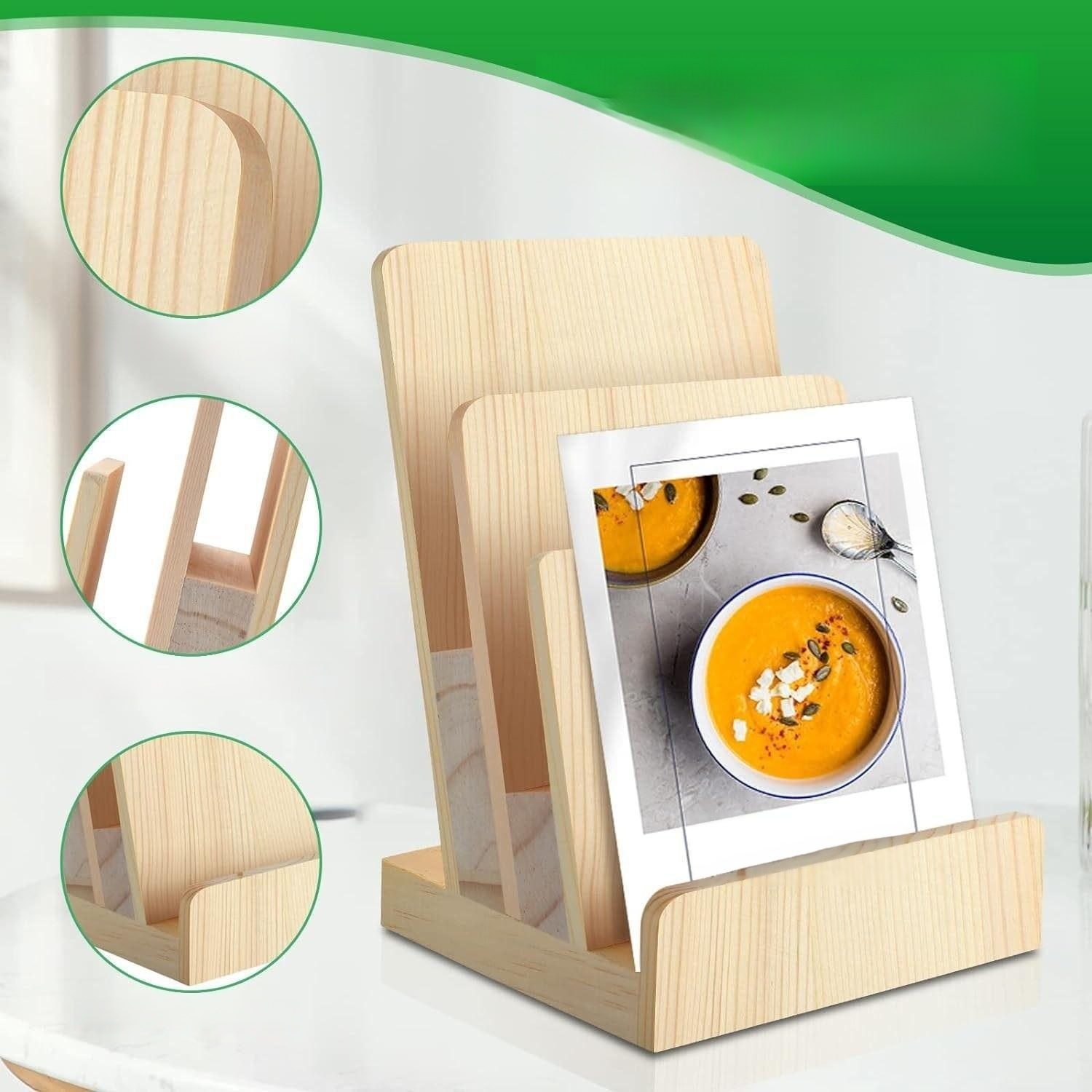 Wooden Menu & File Holder