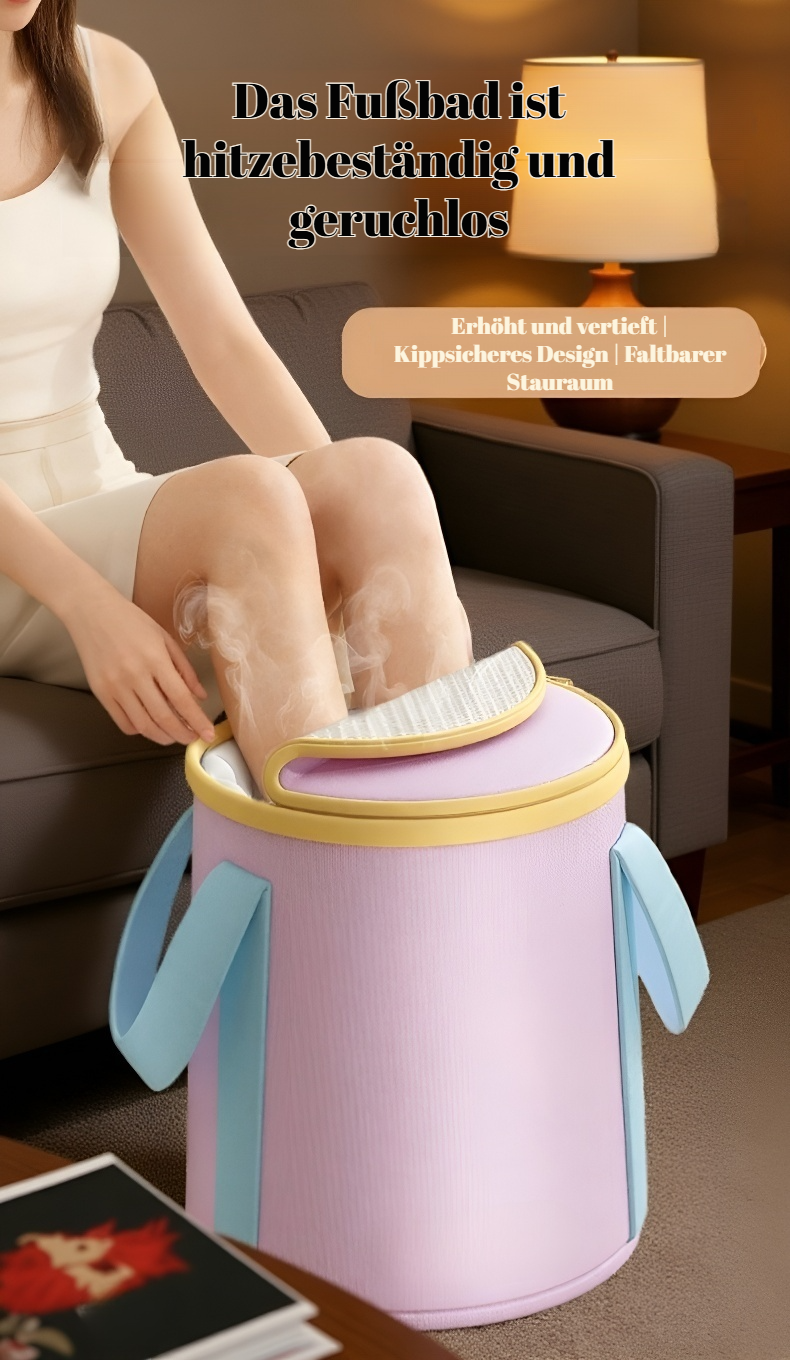 Faltbarer Fußbad-Eimer für Wellness zuhause