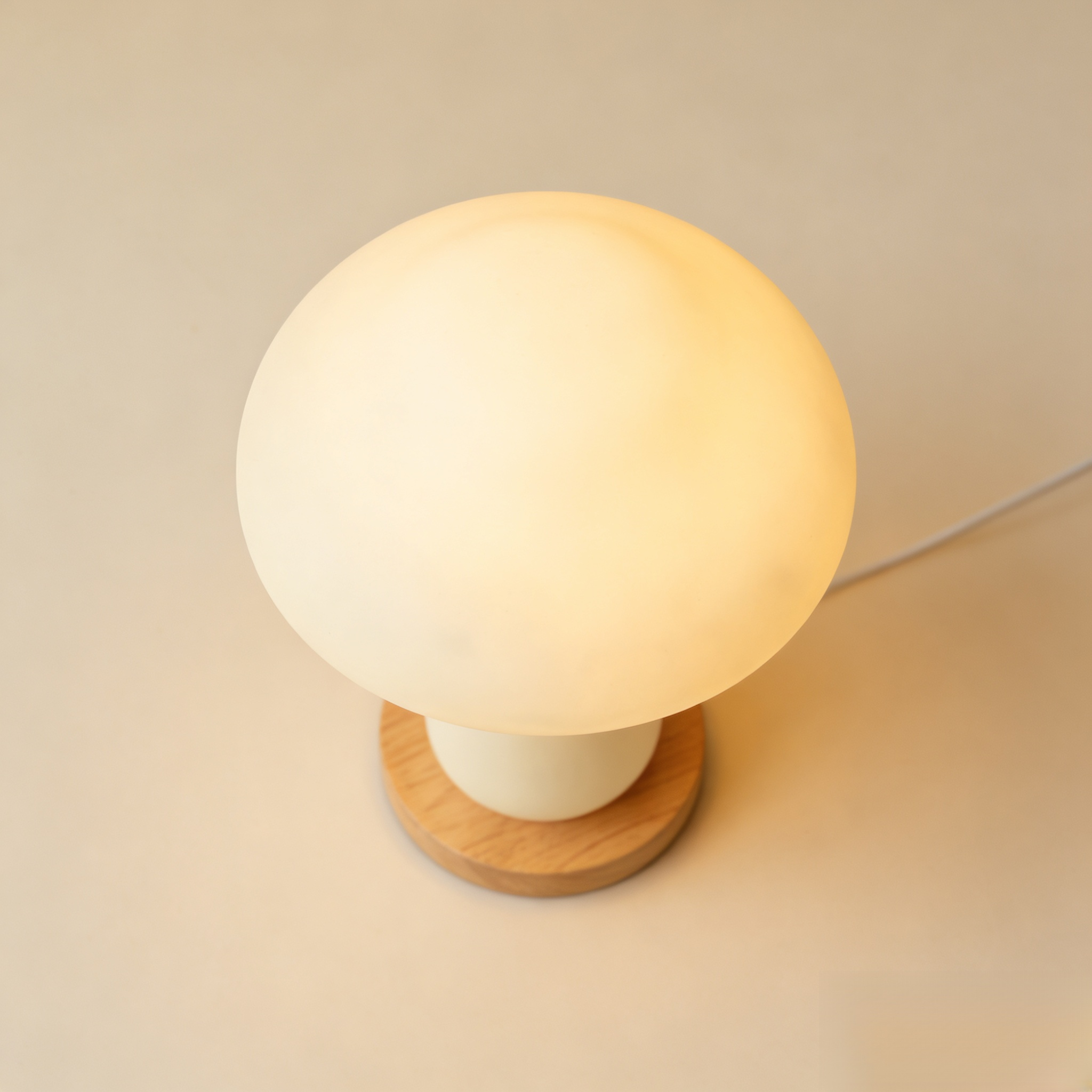 マッシュルームデザインランプ