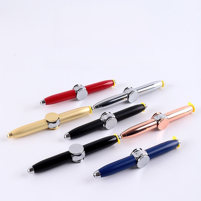 金属製ボールペン型フィジェットスピナー発光ストレス解消玩具