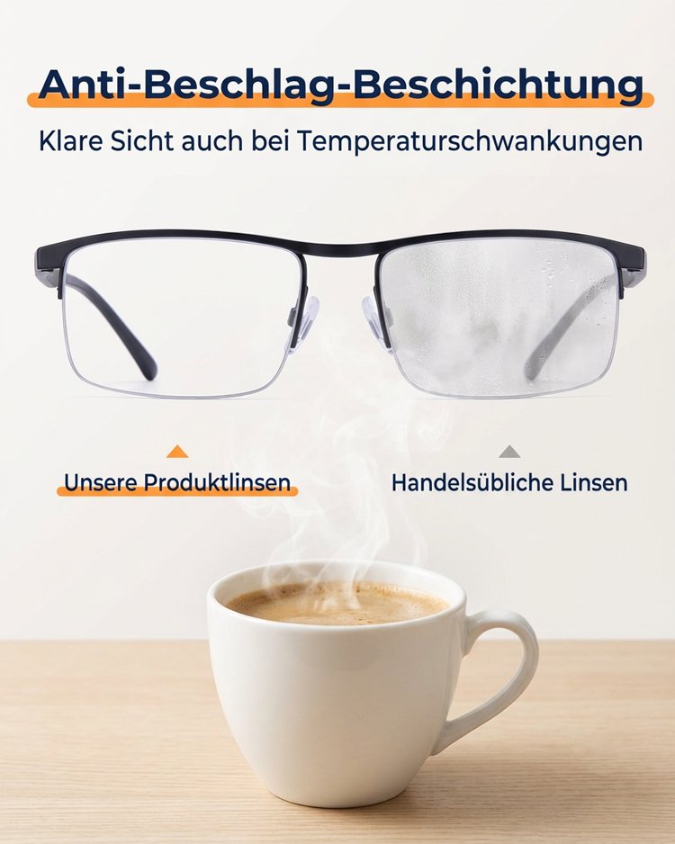 Stilvolle Lesebrille für den Alltag – multifokal