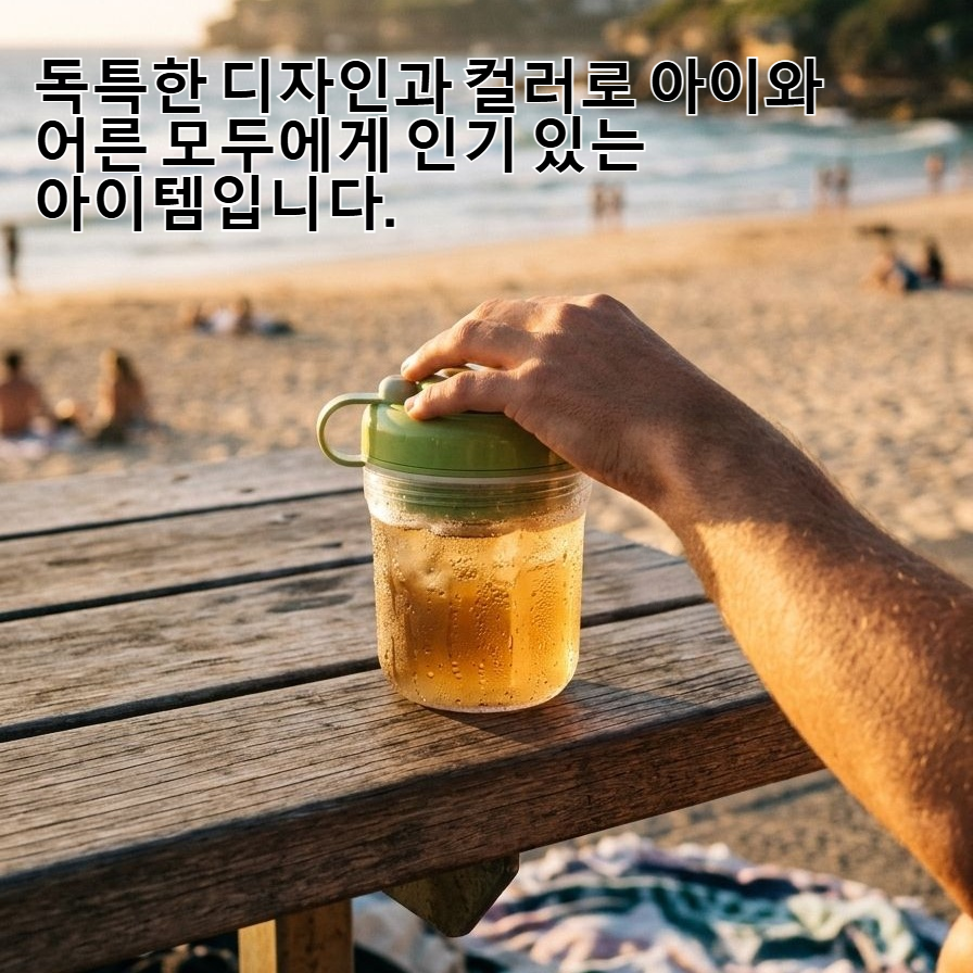 얼음과 음료를 동시에 담는 다기능 컵