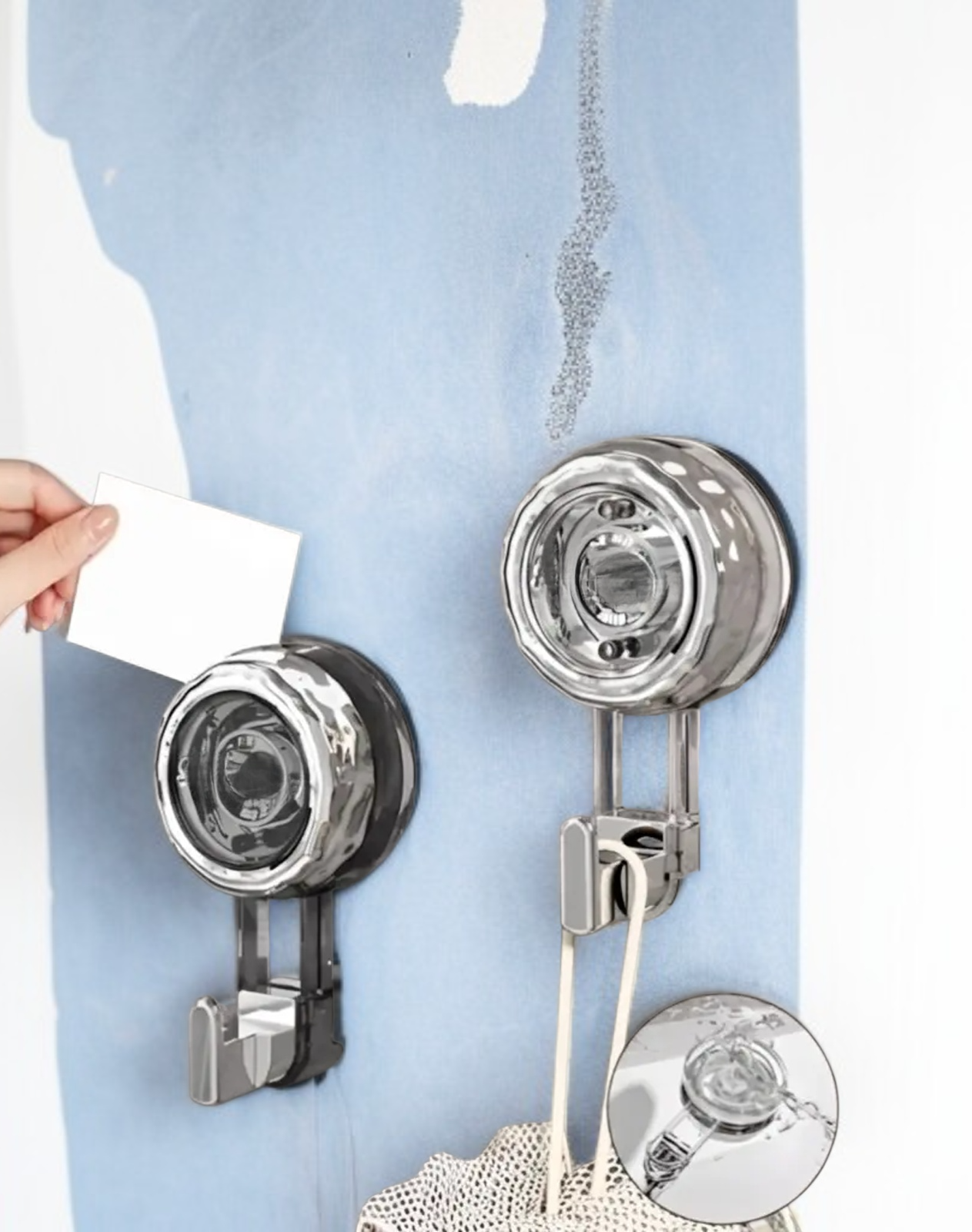 แขวนของใช้ด้วยตะขอดูดแบบหมุนได้