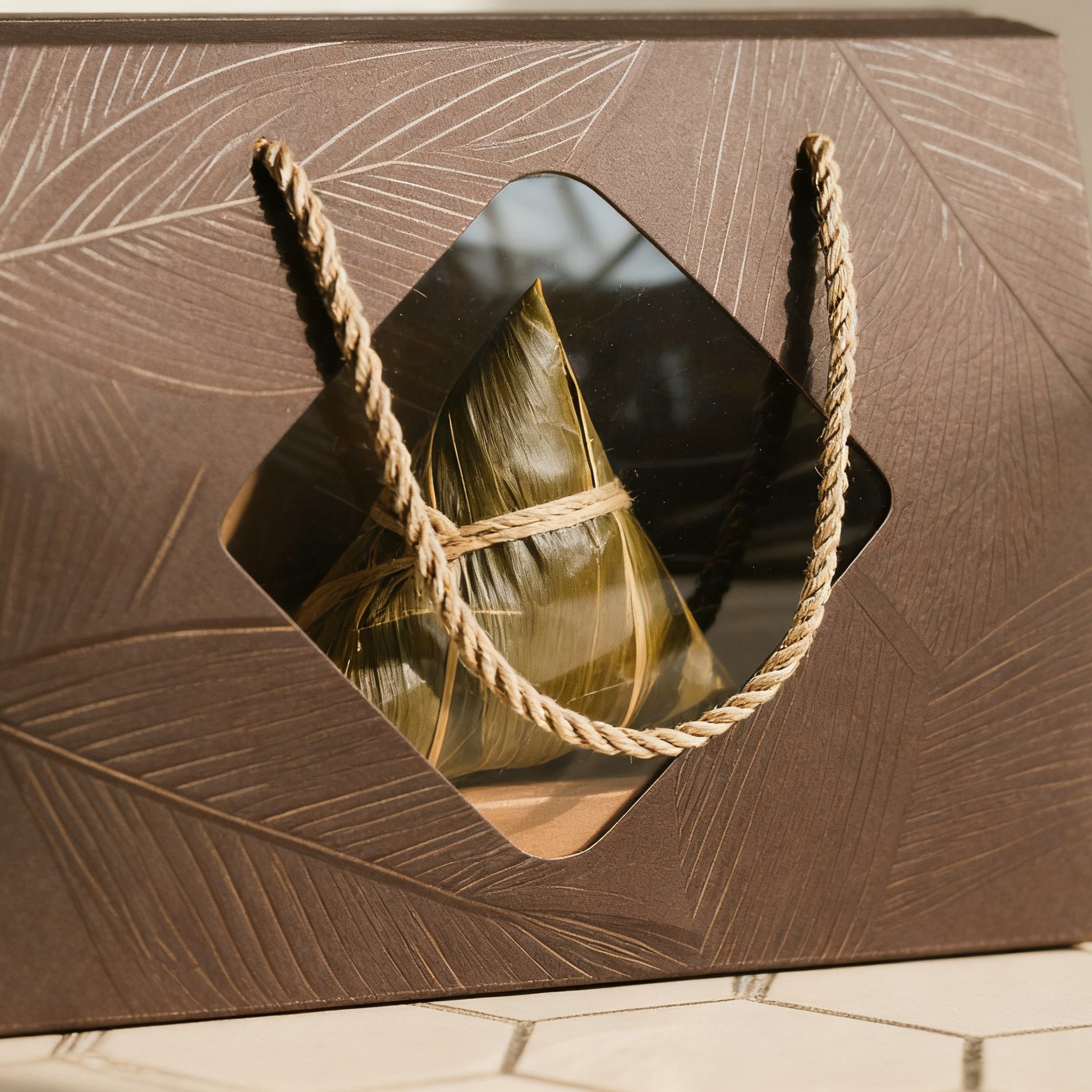 전통 수제 쭝즈 선물세트 고급 포장 이미지