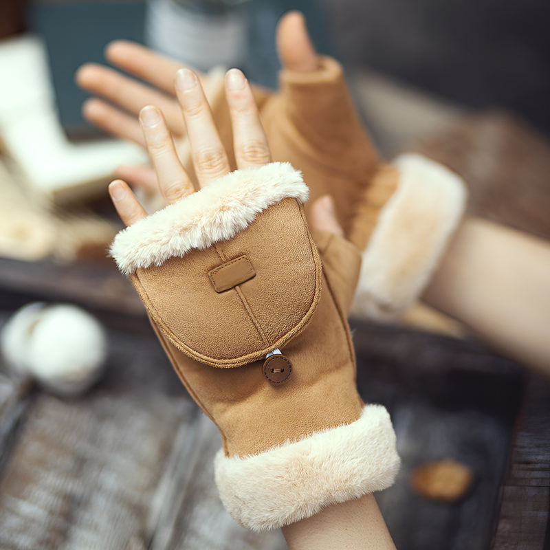 guantes de gamuza