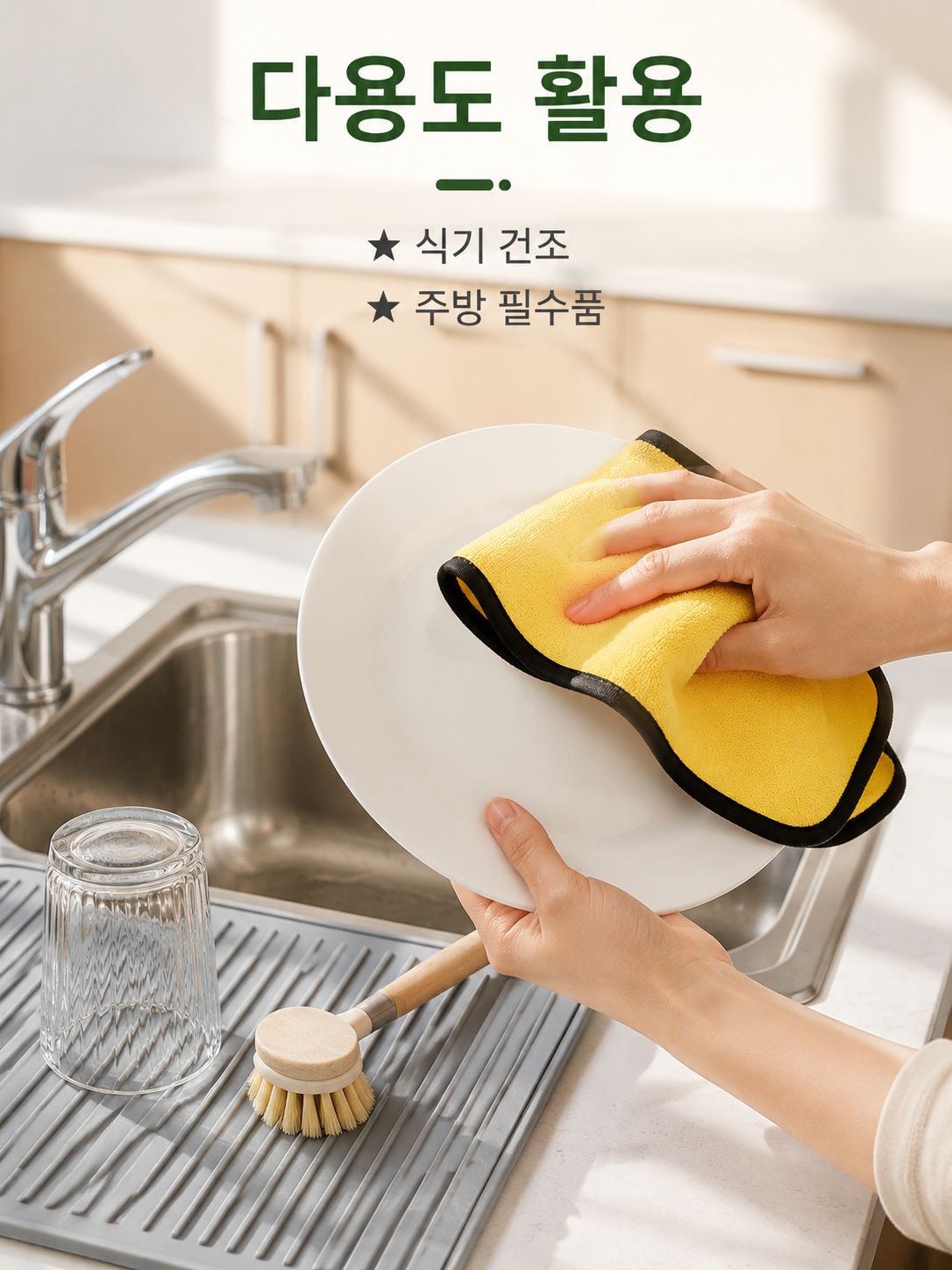 차수건 타월 가사 행주 흡수 안 빠짐 손타월 행주 흡수 안 빠짐 가사 청소