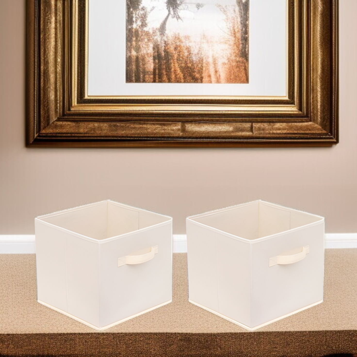 Fabric storage box foldable free installation storage box bedroom wardrobe clothing toy desktop stor
