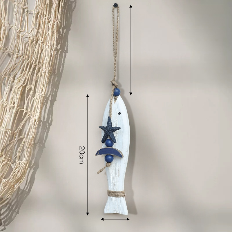 Creative Wooden Fish Wall Decor Bell