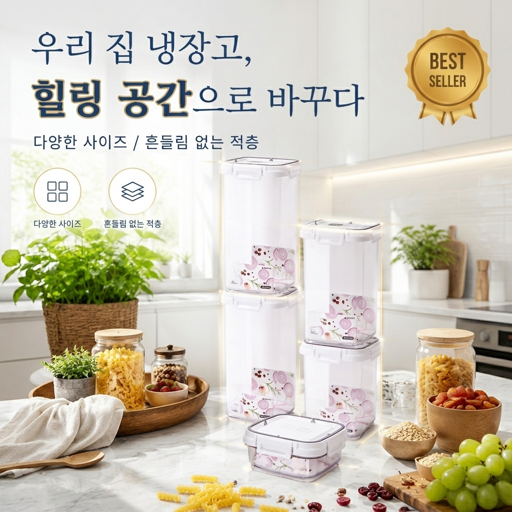 방습 밀폐 곡물 보관용기 가정용 냉장고 저장함