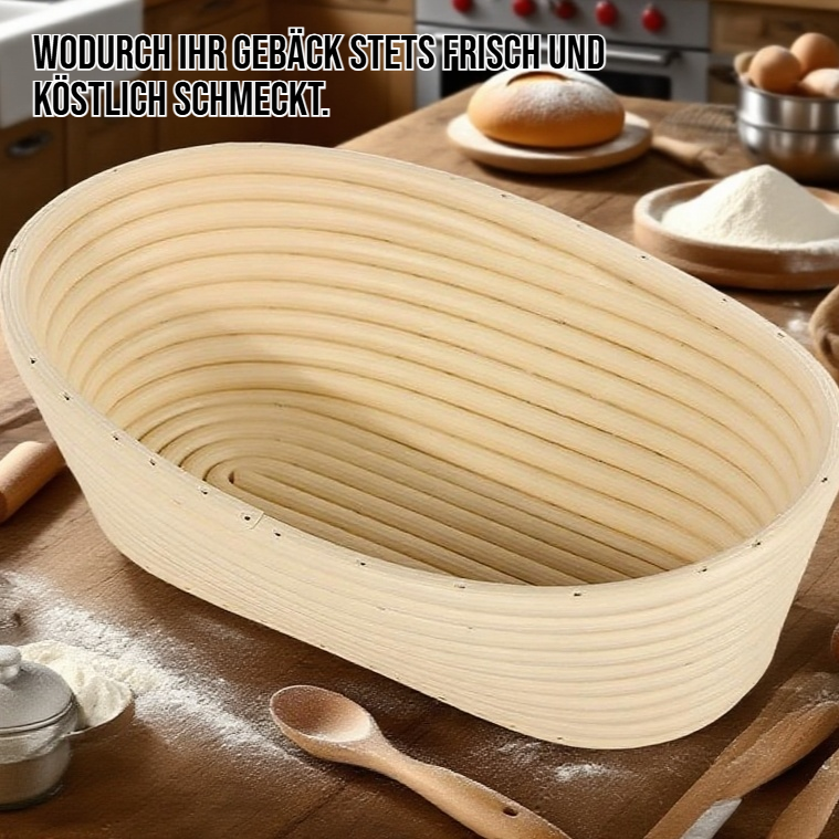 Handgefertigter Brotkorb für Sauerteig