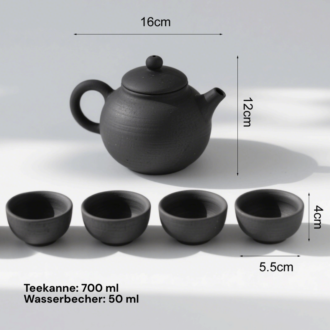 Detailansicht der Bone China Teetassen im Set
