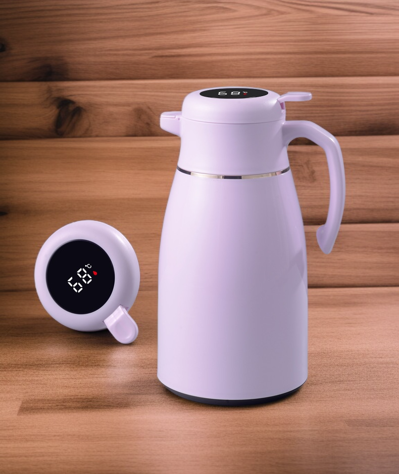 대용량 보온병과 일반 보온병 비교 이미지