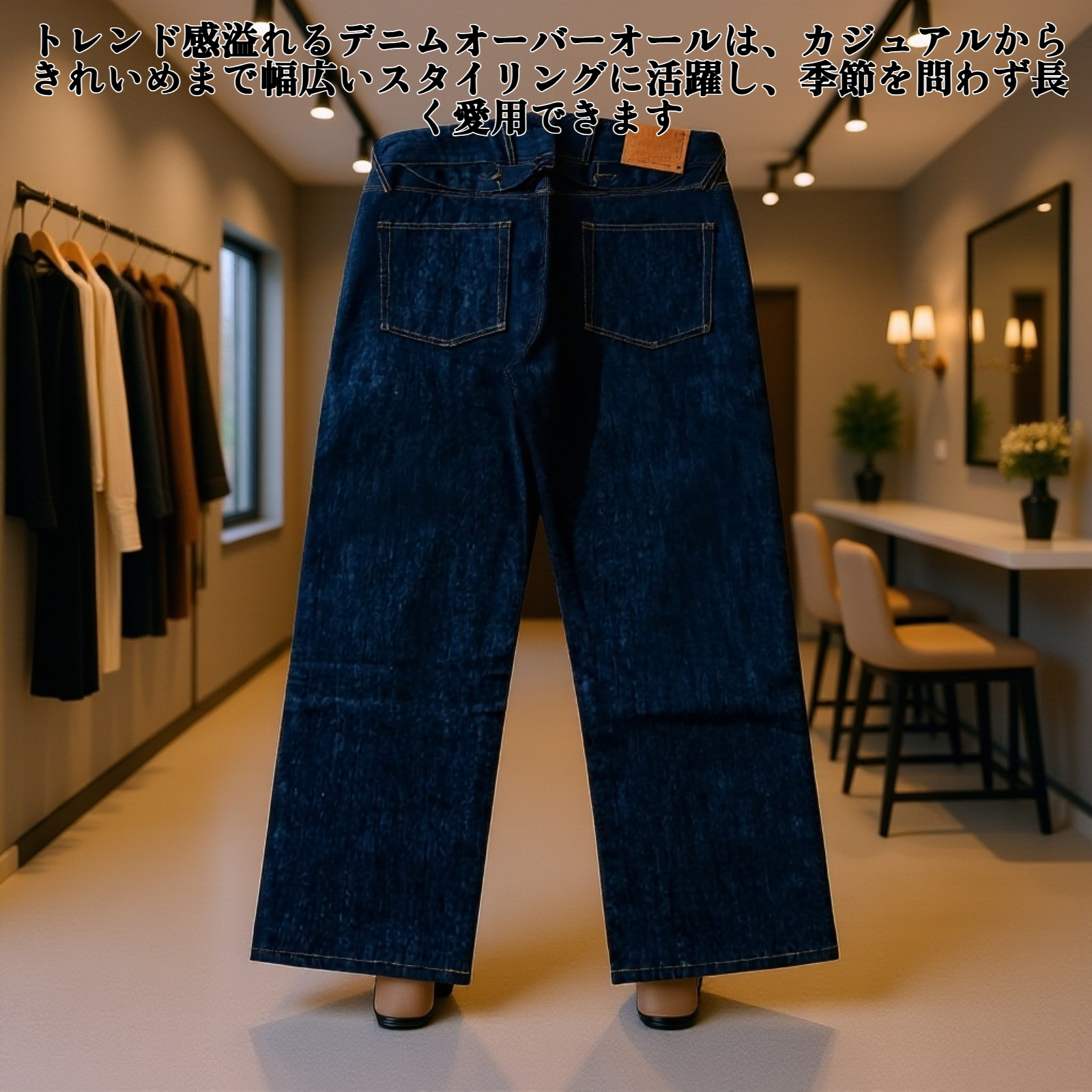 デニムオーバーオール