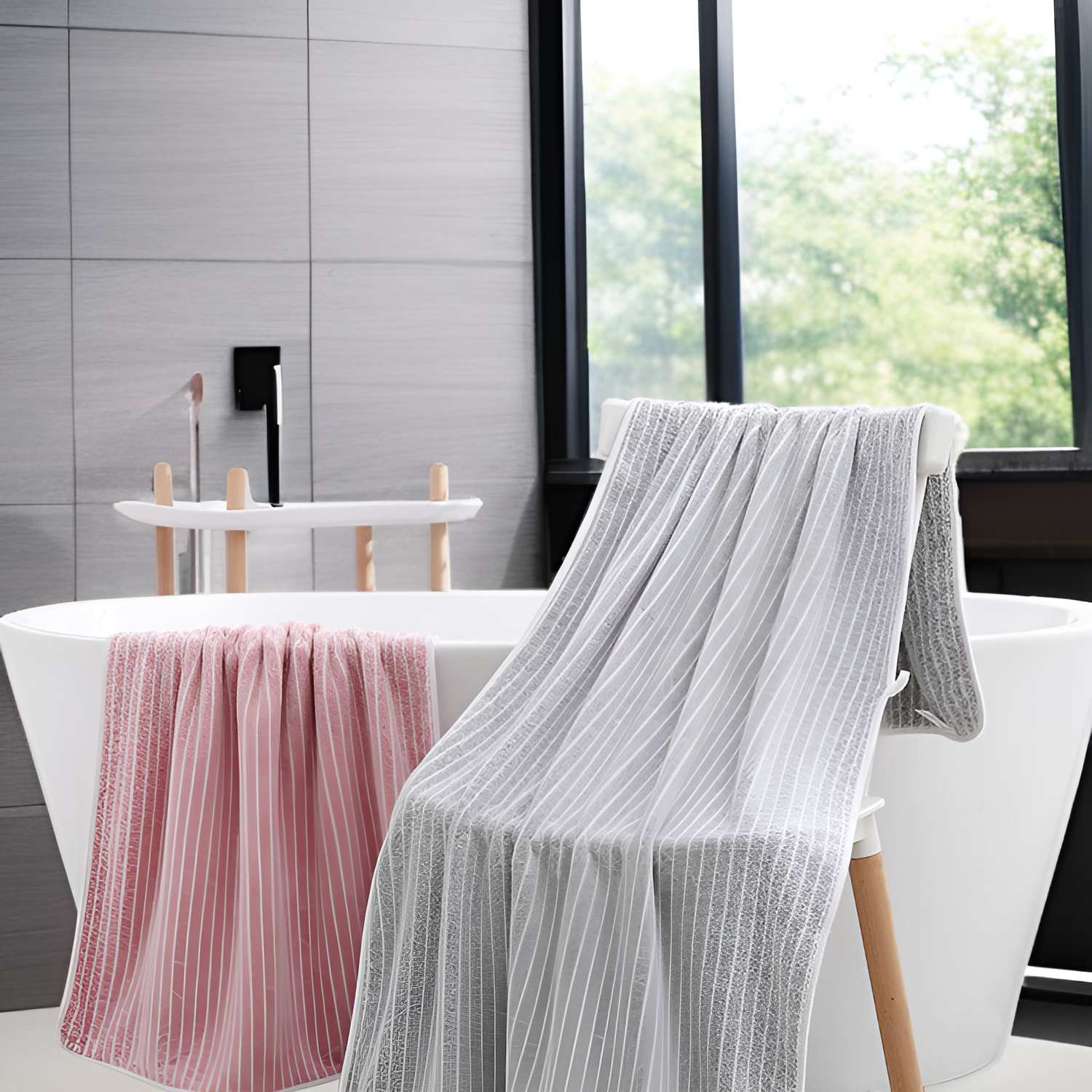 柔らかく吸水性に優れたコーラルフリースバスタオル