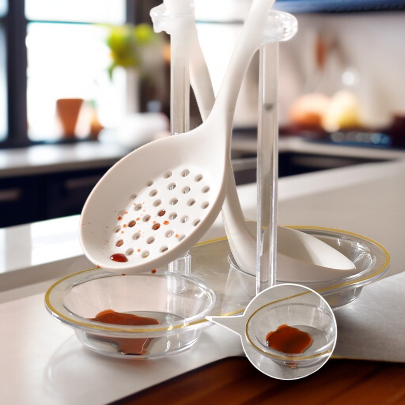  다기능 숟가락 수납걸이 U자형 배수 디자인