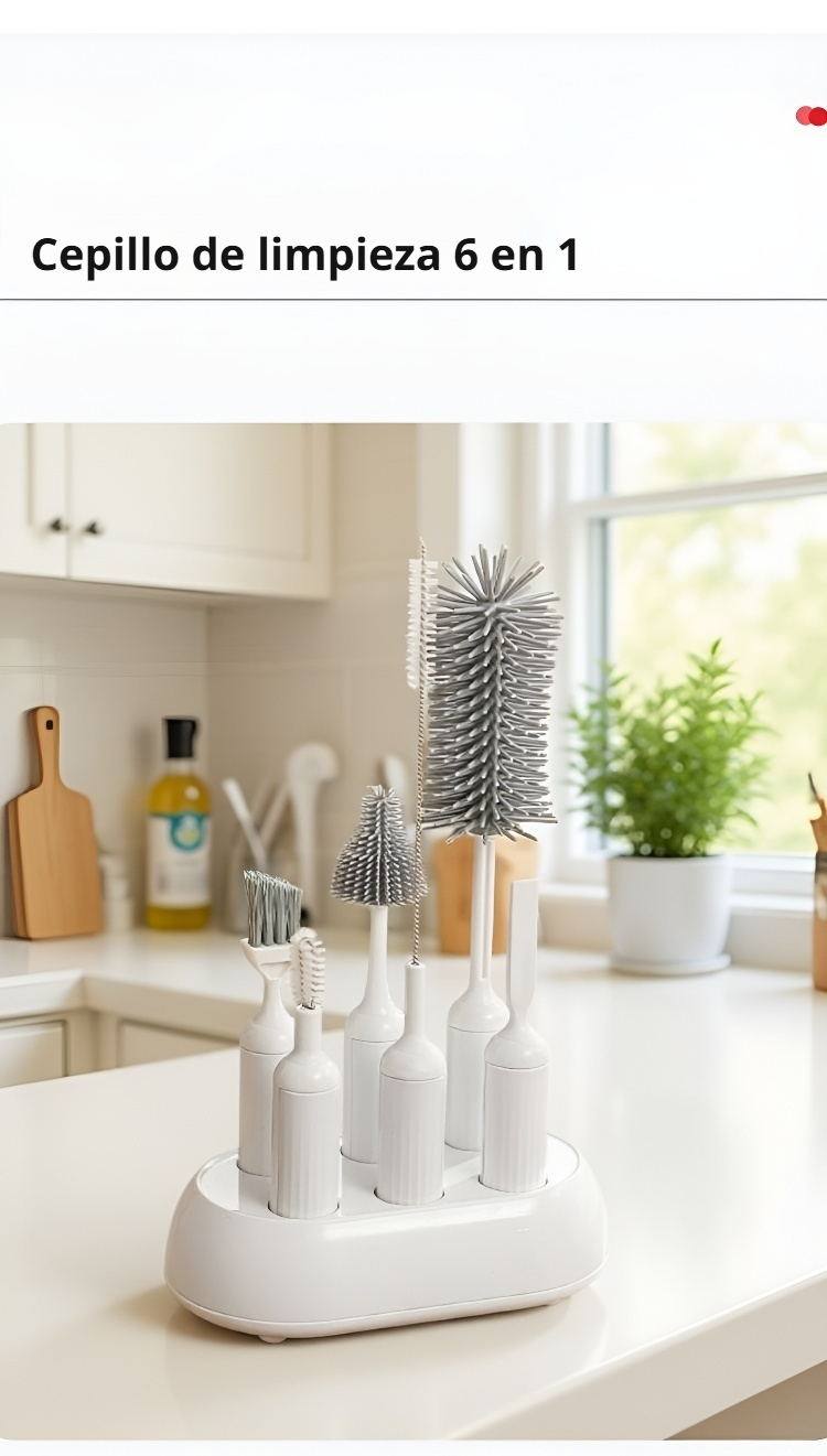 Kit de limpieza multifuncional para biberones y tetinas