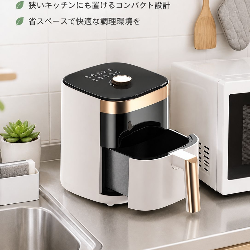 先科家庭用可視エアフライヤー 電気オーブン一体型