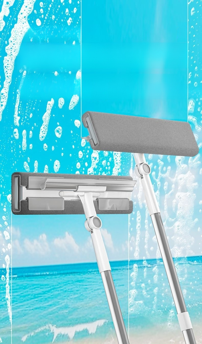 Limpiador de ventanas extensible con mango antideslizante