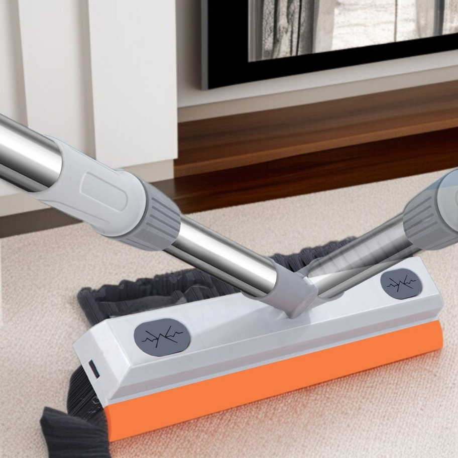 가정용 스테인리스 신축 진드기 제거 바닥 브러시 3인 1 욕실 와이퍼 빗자루 화장실 신축 바닥 브러시